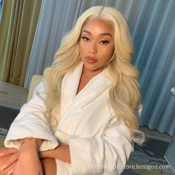 Bingyang 4x4 13x4 613 lace front bob wig,pre-plucked virgin human hair 613 blonde bob wig,613 transparent hd lace frontal wig